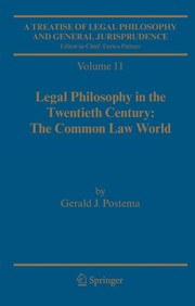 A treatise of legal philosophy and general jurisprudence volume 11: legal philosophy in the twentieth century: the common law world