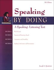Speaking by doing a speaking-listening text