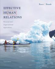Effective human relations personal and organizational applications