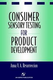 Consumer sensory testing for product development