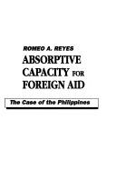 Absorptive capacity for foreign aid the case of the Philippines