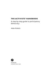 The activists' handbook a step-by-step guide to participatory democracy
