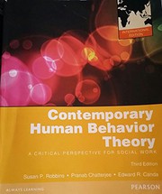 Contemporary human behavior theory a criritcal perspective for social work