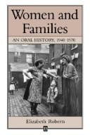 Women and families an oral history, 1940-1970