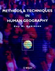 Methods and techniques in human geography