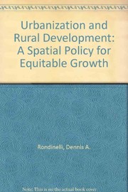 Urbanization and rural development a spatial policy for equitable growth