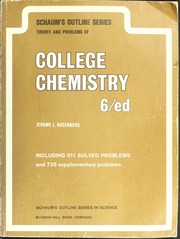Schaum's outline of theory and problems of college chemistry