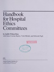 Handbook for hospital ethics committees