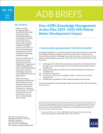 How ADB’s Knowledge Management action plan 2021–2025 will deliver better development impact