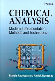 Chemical analysis modern instrumental methods and techniques