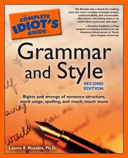 The complete idiot's guide to grammar and style