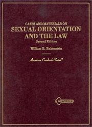 Cases and materials on sexual orientation and the law