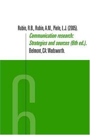 Communication research strategies and sources