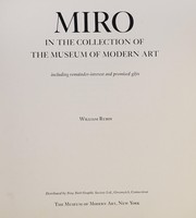 Miro in the collection of the Museum of Modern Art including remainder-interest and promised gifts