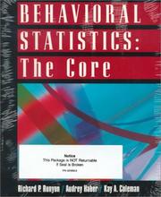 Behavioral statistics the core