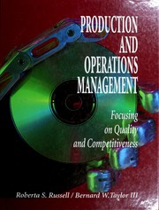 Production and operations management focusing on quality and competitiveness
