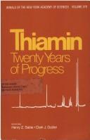 Thiamin, twenty years of progress