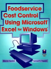 Foodservice cost control using Microsoft Excel for Windows