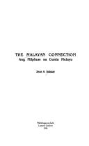 The Malayan connection ang Pilipinas sa Dunia Melayu