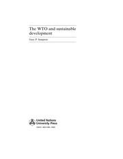 The WTO and sustainable development