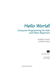 Hello world! computer programming for kids and other beginners