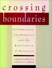Crossing boundaries collaboration, coordination, and the redefinition of resources / Seymour B. Sarason, Elizabeth M. Lorentz.