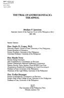The trial of Andres Bonifacio the appeal