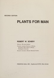 Plants for man
