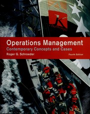 Operations management contemporary concepts and cases