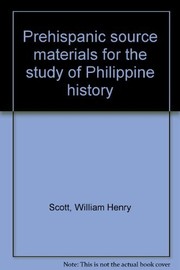 Prehispanic source materials for the study of Philippine history
