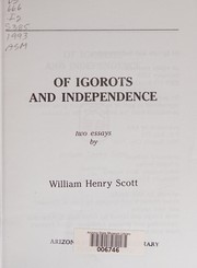 Of Igorots and independence two essays