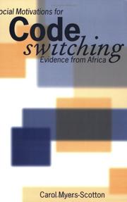 Social motivation for codeswitching evidence from Africa