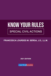 Know your rules special civil actions