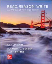 Read, reason, write an argument text and reader