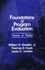 Foundations of program evaluation theories of practice
