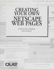 Creating your own netscape web pages.