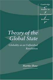 Theory of the global state globality as unfinished revolution