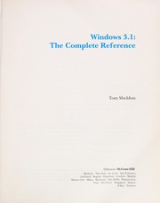 Windows 3.1 the complete reference