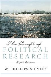 The craft of political research