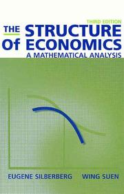 The Structure of economics a mathematical analysis