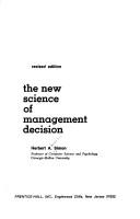 The new science of management decision