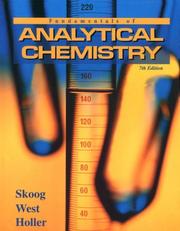 Fundamentals of analytical chemistry.