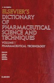 Elsevier's dictionary of pharmaceutical science and techniques, in five languages English, French, Italian, Spanish, German
