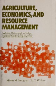 Agriculture, economics, and resource management