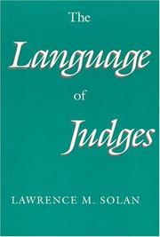 The language of judges