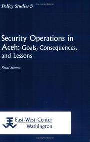 Security operations in Aceh goals, consequences and lessons