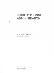 Public personnel administration