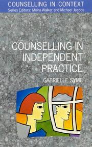 Counselling in independent practice