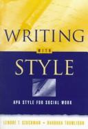 Writing with style APA style for social work
