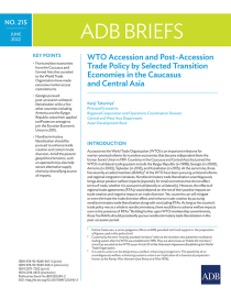 WTO accession and post-accession trade policy by selected transition economies in the Caucasus and Central Asia